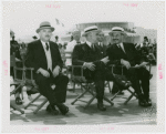France Participation - Ambassador (Count René Doynel de Saint Quentin) - Sitting with Marcel Olivier and Herbert Lehman