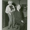 France Participation - Ambassador (Count René Doynel de Saint Quentin) - Charles Herbert Tremear adjusting head clamp for daguerreotype picture
