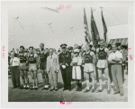 Grand Street Boys athletic team with officials