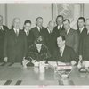 Gardens on Parade - Harriet Barnes Pratt signing contract with Grover Whalen