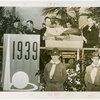 Gardens on Parade - Harriet Barnes Pratt at dedication with Vice President of New York Florists Club, horticultural students and boy scouts