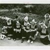 Gardens on Parade - Members of Dutch Folk Dancers by tulip beds