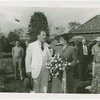 Gardens on Parade - Grover Whalen and Pearl S. Buck with bouquet