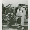 Gardens on Parade - Peal S. Buck with bouquet and Grover Whalen