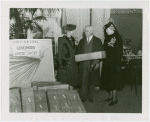 Gardens on Parade - Mrs. Herbert Lehman, Harvey Gibson and Harriet Barnes Pratt with roses to be sent to governors
