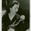 Gardens on Parade - Woman holding winning iris