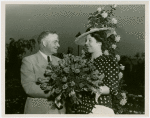 Gardens on Parade - Charles H. Perkins presenting Rose Bampton with bouquet of roses