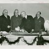 General Cigar Co. Participation - Officials examining model with white owl