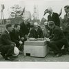 General Electric - Grover Whalen and group of officials with model