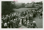 General Motors -Crowds lined up outside