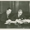 General Motors - Knudsen, William S. - Signing contract with Grover Whalen