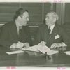 General Motors - Knudsen, William S. - Signing contract with Grover Whalen