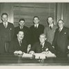 General Motors - Knudsen, William S. - Signing contract with Grover Whalen and officials