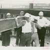 General Motors - Knudsen, William S. - With workers holding steel framework