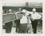 General Motors - Knudsen, William S. - With workers holding steel framework
