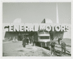General Motors - Train - Workers removing temporary track in front of exhibit