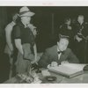 Georgia Participation - E.D. Rivers (Governor) - Signing guestbook with wife