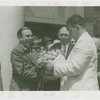 Georgia Participation - E.D. Rivers (Governor) - With officials presenting basket of peaches
