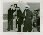 Great Britain Participation - Grover Whalen greeting officials men in uniform