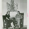 Great Britain Participation - Miss Bermuda sitting with Sir Louis Beale