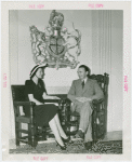 Great Britain Participation - Miss Bermuda sitting with Sir Louis Beale
