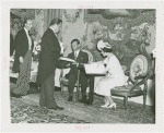 Great Britain Participation - King and Queen - King and Queen signing guestbook