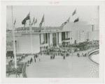Great Britain Participation - King and Queen - Greeting dignitaries in front of pavilion