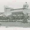 Great Britain Participation - King and Queen - Greeting dignitaries in front of pavilion
