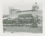 Great Britain Participation - King and Queen - Greeting dignitaries in front of pavilion