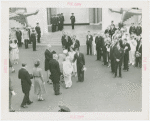 Great Britain Participation - King and Queen - Greeting dignitaries in front of pavilion