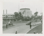 Great Britain Participation - King and Queen - Procession in front of Administration Building