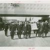 Great Britain Participation - Magna Carta Exhibit - Fiorello LaGuardia, Sir Louis Beale and others carrying Magna Carta