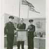 Great Britain Participation - Magna Carta Exhibit - Sir Louise Beale and policemen with Magna Carta