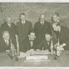 Great Britain Participation - Contract Signing - Grover Whalen, Sir Louis Beale, William Standley with officials