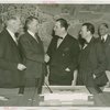 Great Britain Participation - Contract Signing - Grover Whalen, Sir Louis Beale with others