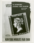 Great Britain Participation - Stamp Exhibit - Poster featuring the Penny Black stamp