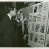 Great Britain Participation - Stamp Exhibit - Abbas Amarah and Ernest Kehr examining stamps