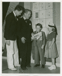 Great Britain Participation - Stamp Exhibit - Ernest Kehr and man with boy and girl