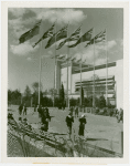 Great Britain Participation - British flags outside building
