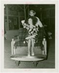 Susan Hayward in American Express pushcart