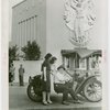 Paul Hubbard and 1904 Bush jalopy with group