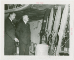 Y.A. Paloheimo and Herbert Hoover inspecting propellers