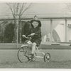 Billy Hertzke on tricycle