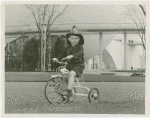 Billy Hertzke on tricycle