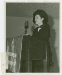Fannie Hurst giving speech