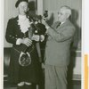 Highland Games bagpiper with Harvey Gibson