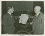 Hall of Invention - Conway Coe showing Harvey Gibson first patent ever issued