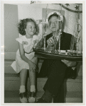 Hall of Invention - Patrick Tayleur describing model of U.S.S. Constitution to girl