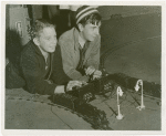 Hall of Invention - Winner of model train race with other contestant