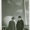 Hall of Pharmacy - Thomas Parron and William Jay Schiefferlin on balcony